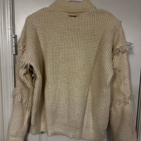 Michael Kors Cream Sweater with Fringe Details - Picture 5 of 5